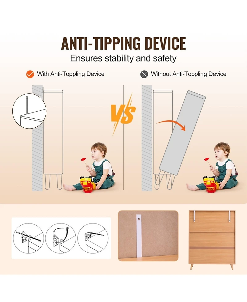 Sugift Rattan Shoe Cabinet, 5 Tiers with Adjustable Shelves for Entryway Storage