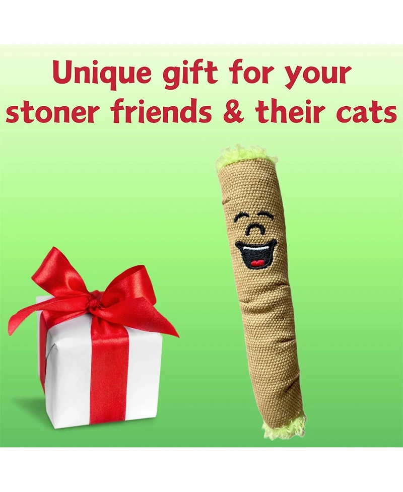 Zeus and Ruta Funny Catnip Cat Toy Plush Novelty Kitten Fetch Toy Cute Stuffed Animal for Cats and Owners