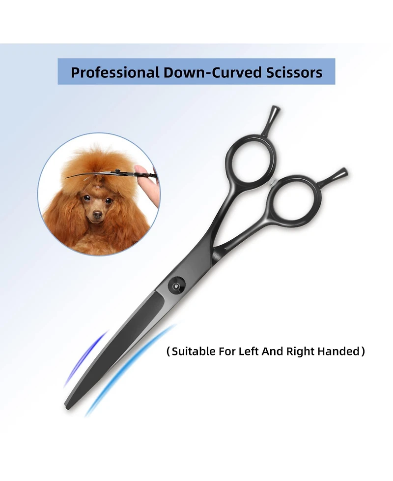 Aronkl Professional Dog Grooming Scissors Set with Nail Clippers Comb for Dogs Cats