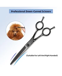 Aronkl Professional Dog Grooming Scissors Set with Nail Clippers Comb for Dogs Cats