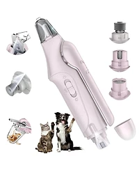 Aronkl 2 in 1 Pet Nail Clipper Grinder with Led Lights Quick Sensor Safety Guard Usb Rechargeable Low Noise for Dogs Cats