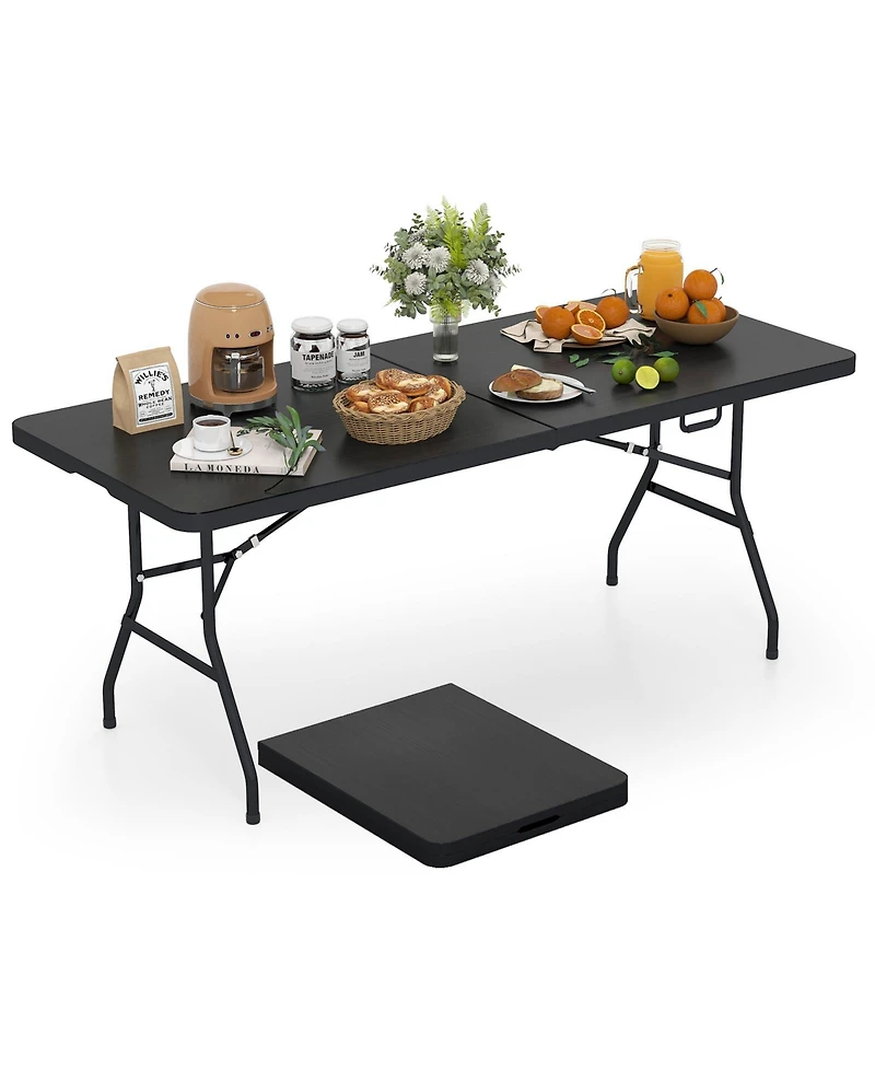 Gouun Portable Folding Hdpe Table with Carrying Handle
