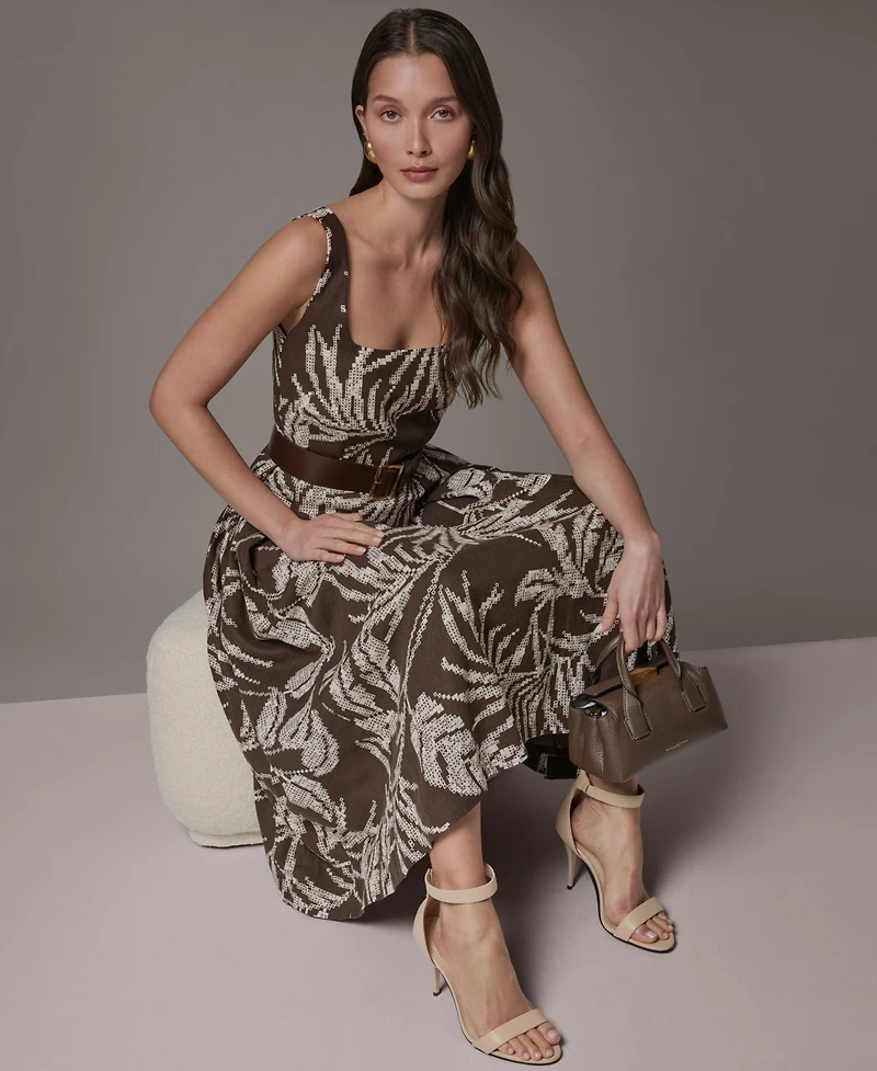 Donna Karan New York Petite Sleeveless Printed Tank Dress