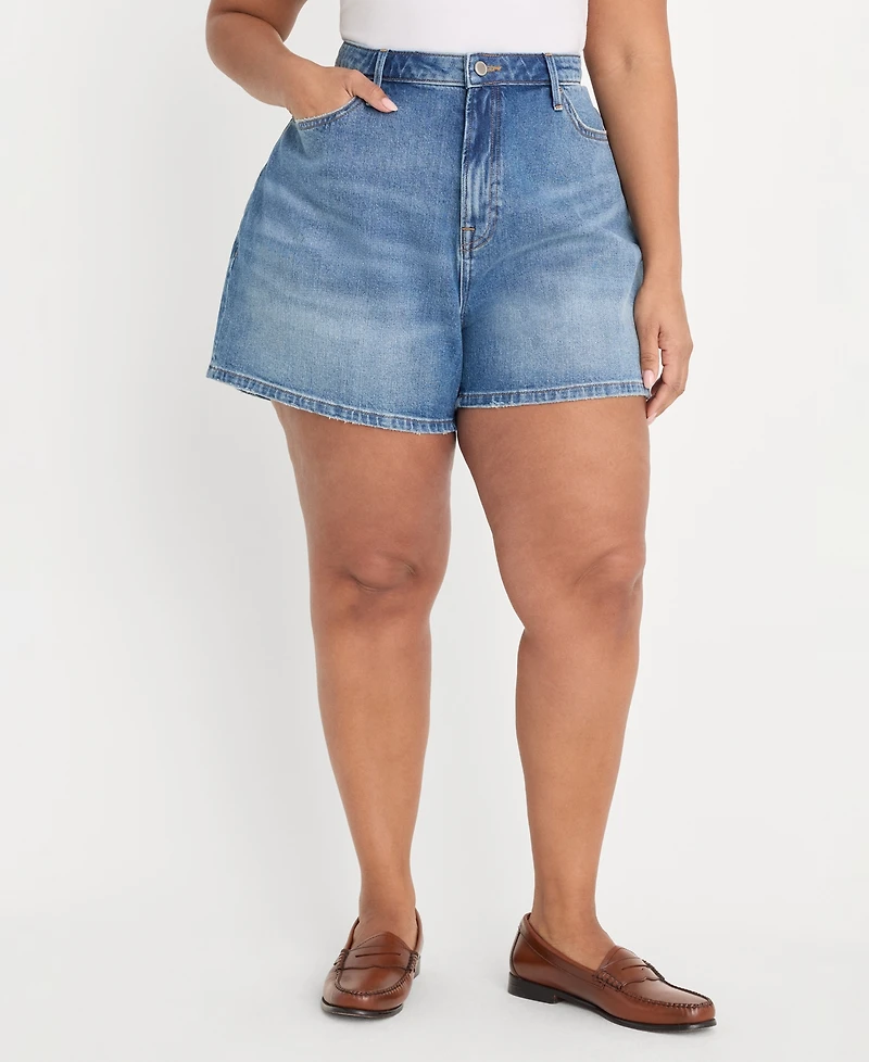 Good American Women's Mid-Rise Belt Loop Shorts