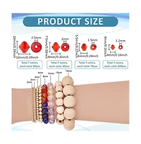 Gnuadz 2310pcs Crystal Beads Faceted Bicone Transparent Bracelet Necklace Earring Diy Craft