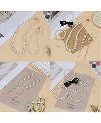 Gnuadz 1200 Beads Kit Round Bracelet Necklace Earring Diy Craft Hole Filler