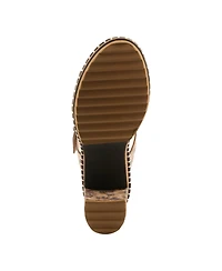 L`Artiste Women's Milemarker Floral Sandal with Cushioned Footbed Comfort