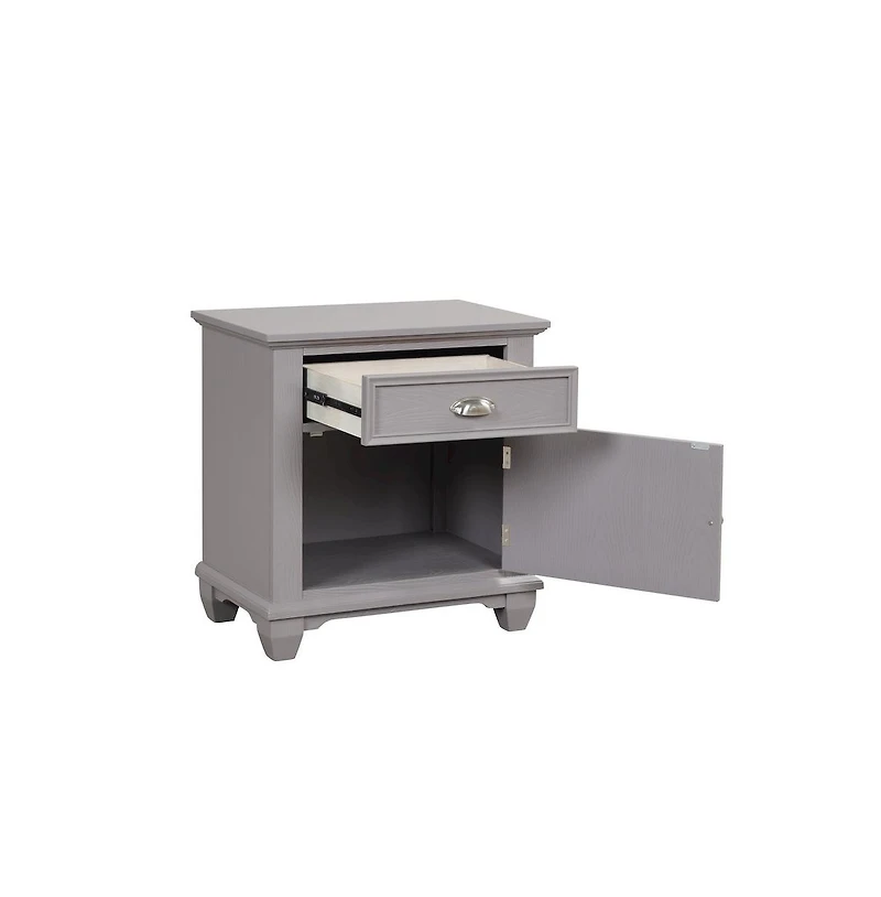 New Classic Furniture Jamestown Wood 1-Drawer Nightstand