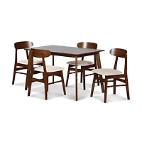New Classic Furniture Morocco 5-Piece Mid-Century Wood Dining Set