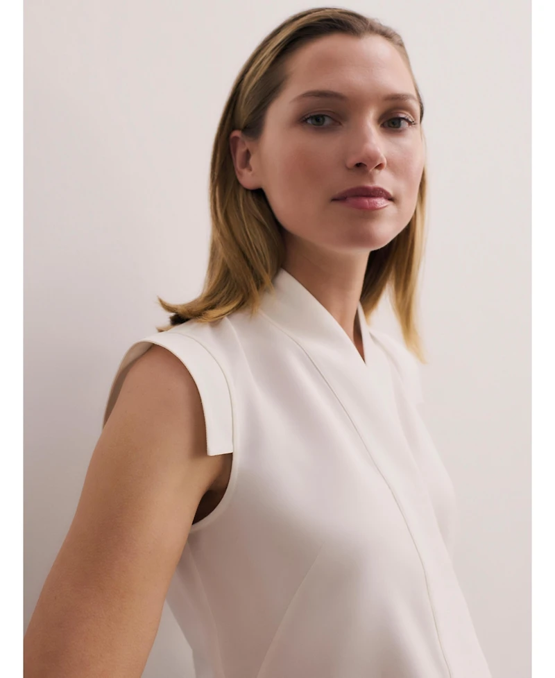 The Fold Women's Bowery Sleeveless Silk Blouse