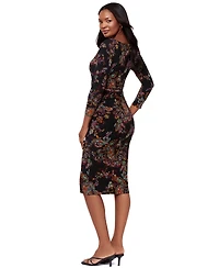 Body by Miraclesuit Women's Boat Neck 3/4-Length Sleeve Dress