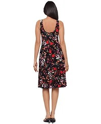 Body by Miraclesuit Women's Botanical Floral Scoop Neck Midi Dress