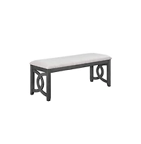 New Classic Furniture Furniture Gia 46" Solid Wood and Polyester Bench