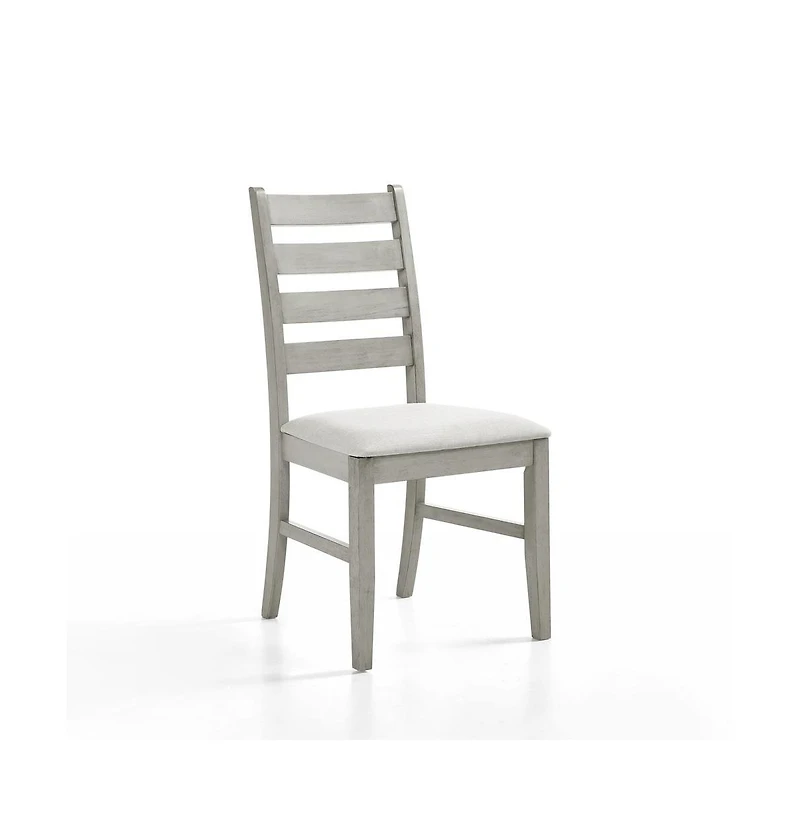New Classic Furniture Pascal Wood Dining Chair in Driftwood (Set of 2)