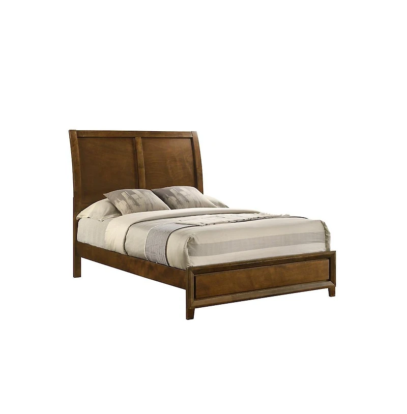 New Classic Furniture Ballard Wood Panel Bed in Walnut