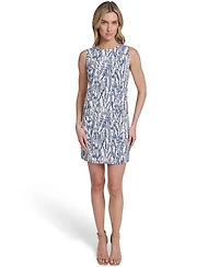 Tommy Hilfiger Women's Sleeveless Hopsack Pocket Shift Dress