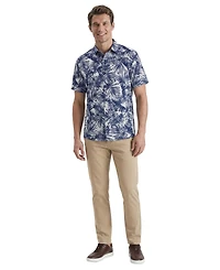 Pga Tour Men's Shadow Palm Print Golf Shirt