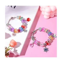 Gnuadz 120pcs Lampwork Spacer Beads Abstract Flower Diy Jewelry Making