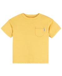 Gerber Baby Boys 3-Piece T-Shirts and Shorts, Awesome Yellow, 18 Months