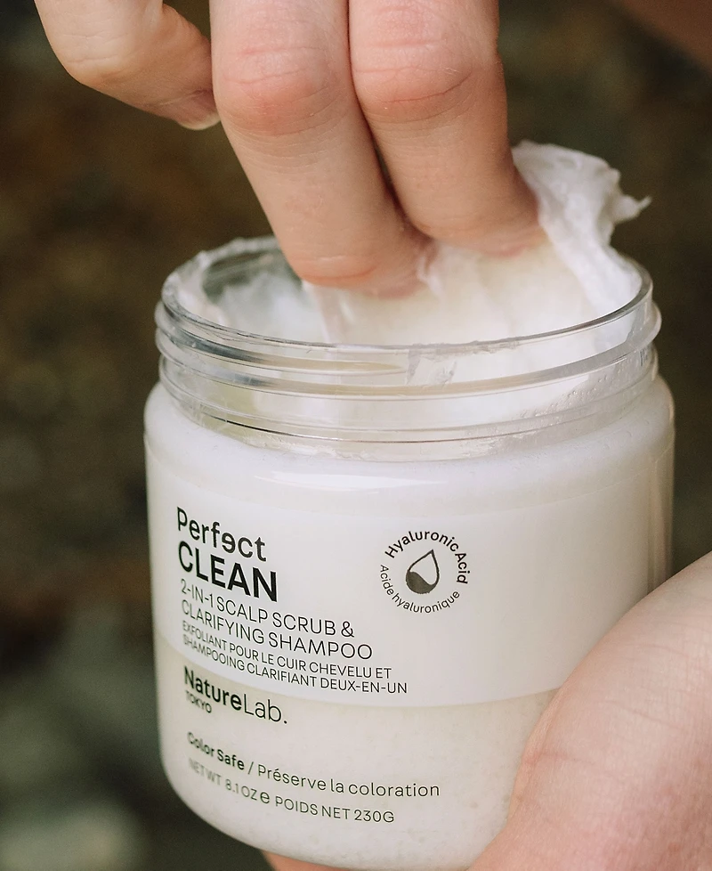 NatureLab Tokyo Perfect Clean 2-In-1 Scalp Scrub, Clarifying and Shampoo, 8.1 oz.