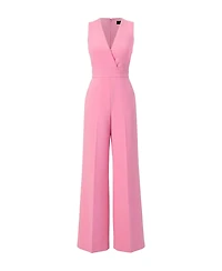 Ivonne Women's V-Neck Sleeveless Wide-Leg Jumpsuit