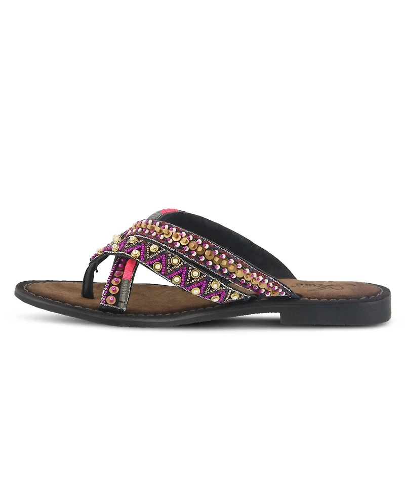 Azura Women's Spring Step Triage Flat Sandal