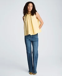 Kenneth Cole Women's Sleeveless Paperbag Neck Top