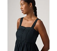 Levi's Women's Mimi Square Neck Tiered Midi Dress