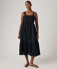 Levi's Women's Mimi Square Neck Tiered Midi Dress