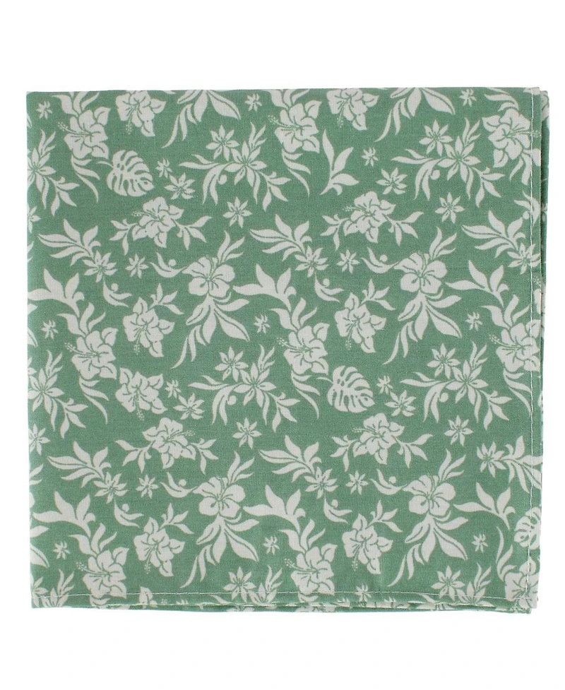 Trafalgar Men's Oleander Floral and Vine Patterned Handkerchiefs (Pack of 3
