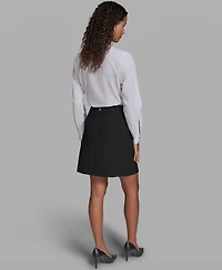 Karl Lagerfeld Paris Women's Woven Mini Skirt