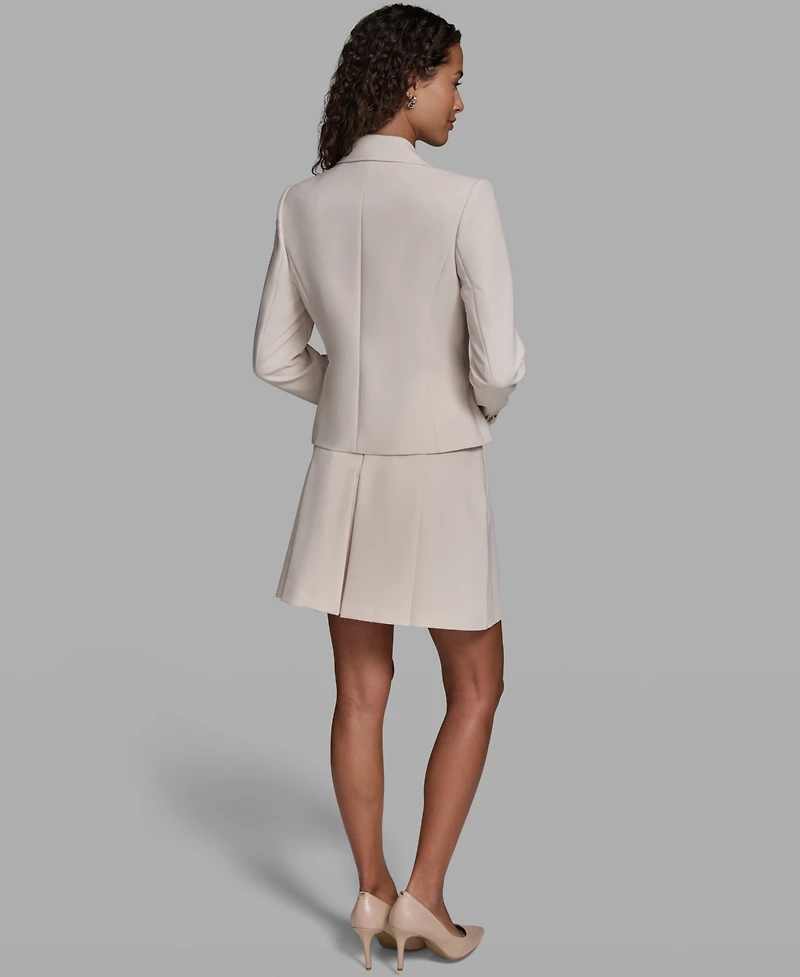 Karl Lagerfeld Paris Women's Cropped Notch Lapel Jacket