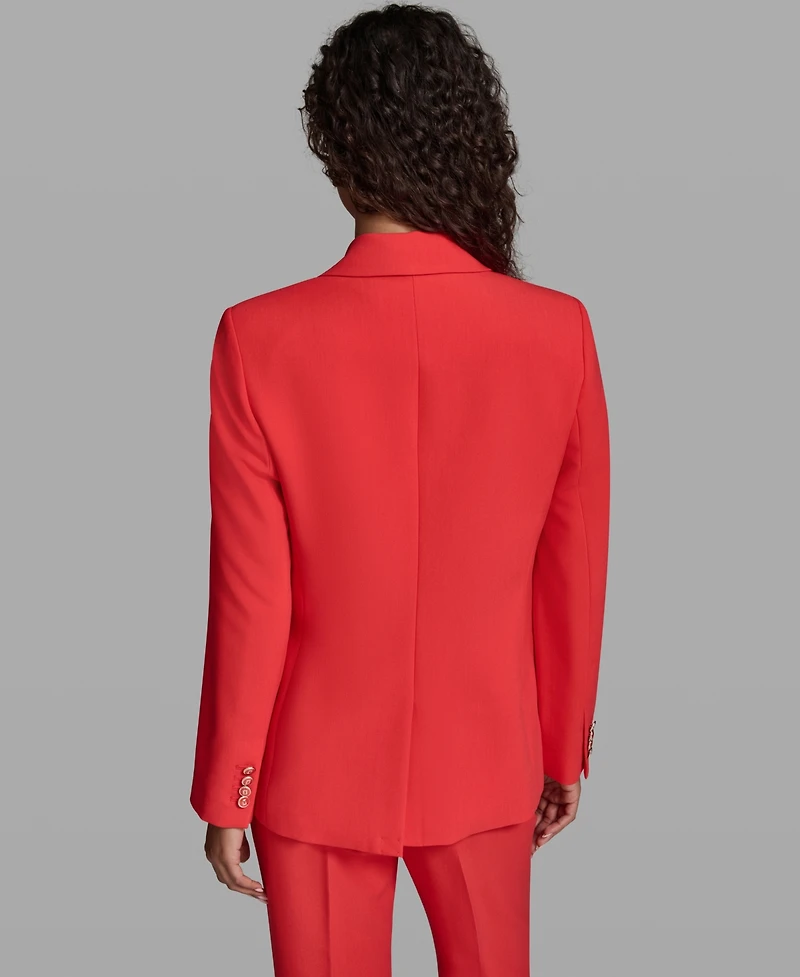 Karl Lagerfeld Paris Women's Notch Lapel Woven Jacket