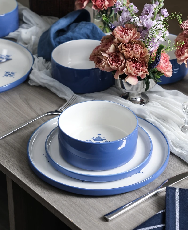 Stone Lain Cobalt 24-Pc. Dinnerware Set, Service For 8