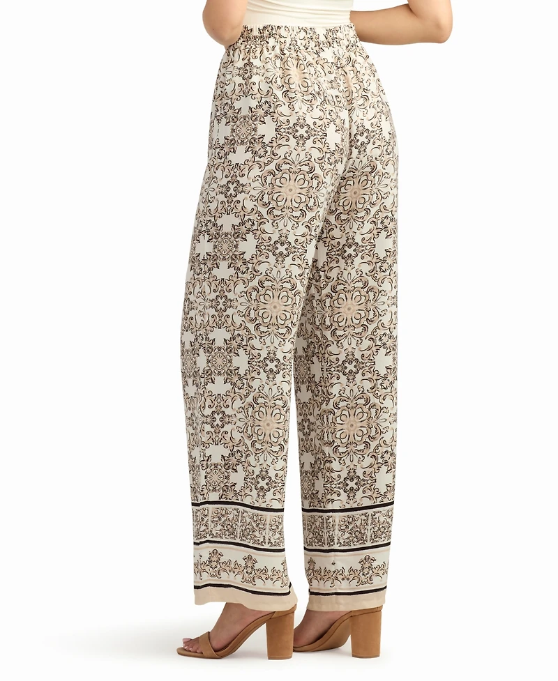 Bcx Women's Printed Pull-On Pants