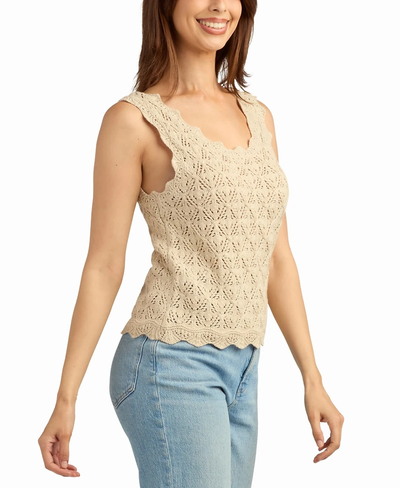 Bcx Women's Scoop Neck Sweater Top