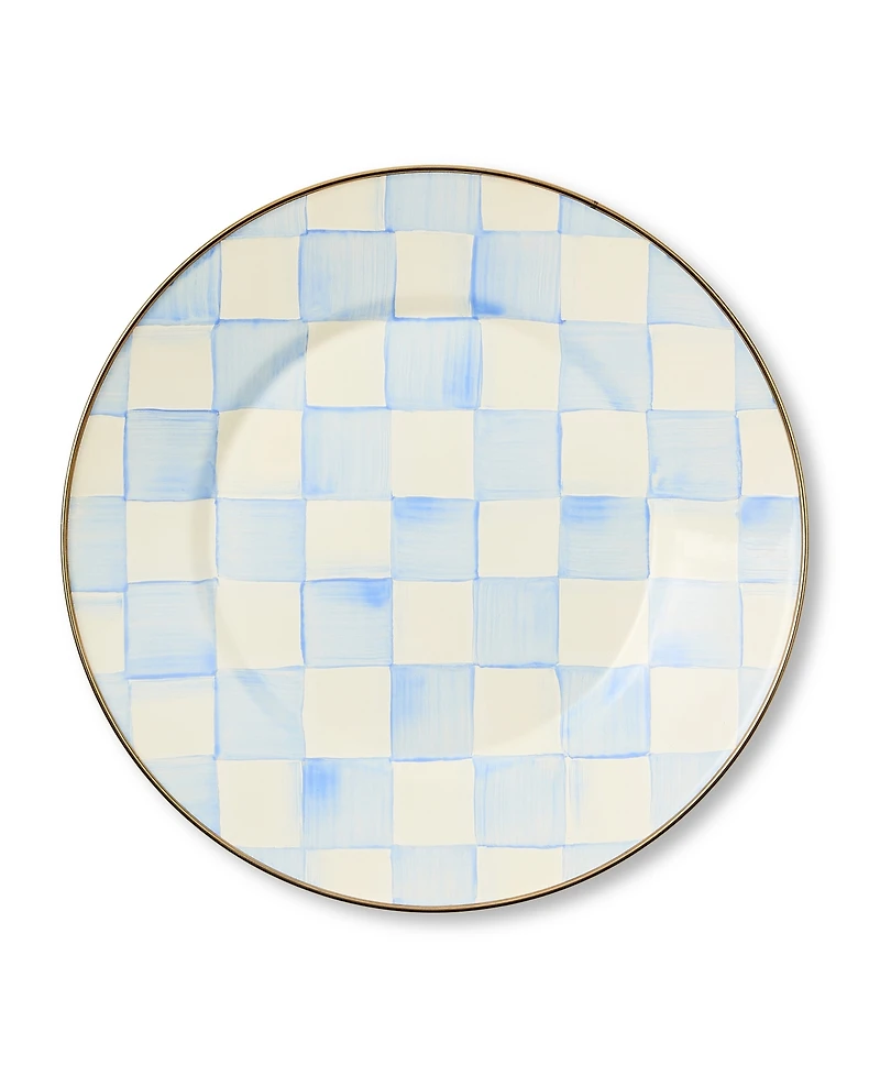 MacKenzie-Childs Sky Check Dinner Plate