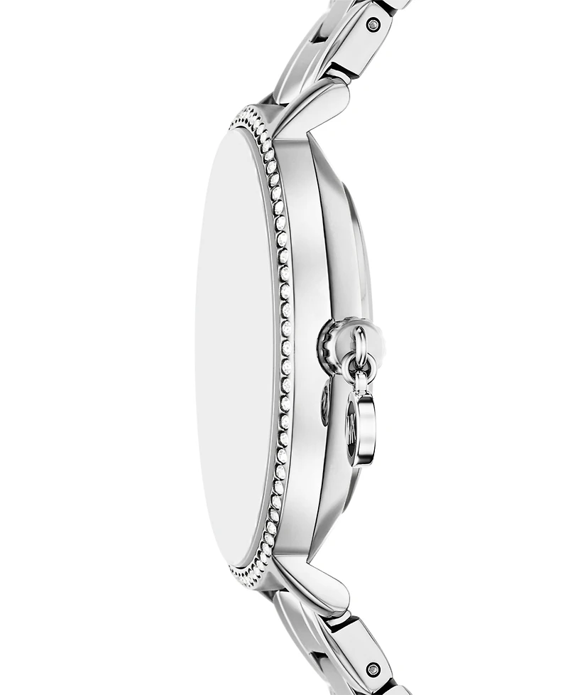 Michael Kors Women's Pyper Quartz Two-Hand Silver Stainless Steel Watch 32mm