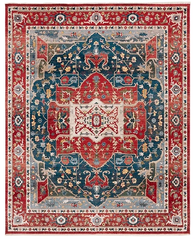 Lauren Ralph Lauren Camille LRL1225A Red and Navy 8' X 10' Area Rug