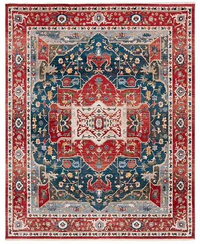 Lauren Ralph Lauren Camille LRL1225A Red and Navy 9' X 12' Area Rug