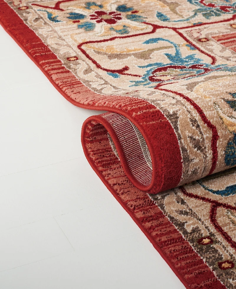 Lauren Ralph Lauren Ines LRL1293C Red and Beige 9' X 12' Area Rug