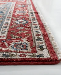 Lauren Ralph Lauren Camille LRL1225A Red and Navy 10' X 13' Area Rug