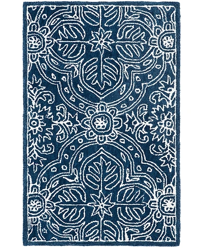 Lauren Ralph Lauren Etienne LRL6603N Navy and Ivory 2'6" X 4' Area Rug
