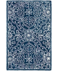 Lauren Ralph Lauren Etienne LRL6603N Navy and Ivory 2'6" X 4' Area Rug