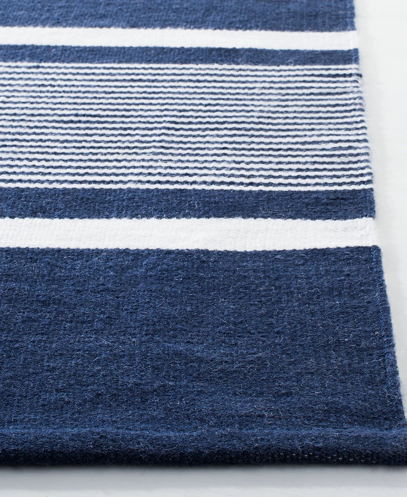 Lauren Ralph Lauren Hanover Stripe LRL2461A Navy 4' X 6' Outdoor Area Rug