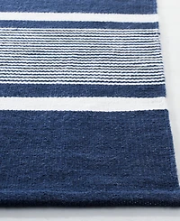 Lauren Ralph Lauren Hanover Stripe LRL2461A Navy 4' X 6' Outdoor Area Rug