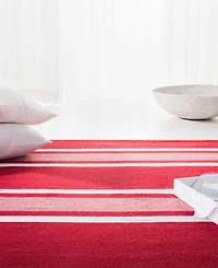 Lauren Ralph Lauren Hanover Stripe LRL2461D Red 4' X 6' Outdoor Area Rug