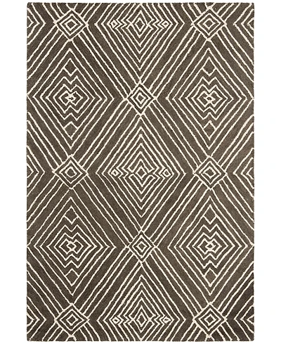 Lauren Ralph Lauren Isabella LRL6608F Charcoal 4' X 6' Area Rug
