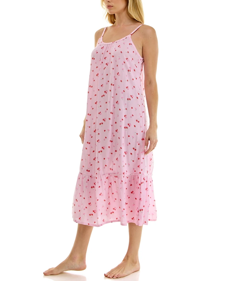 Roudelain Women's Sleeveless Scoop Neck Cami Gown