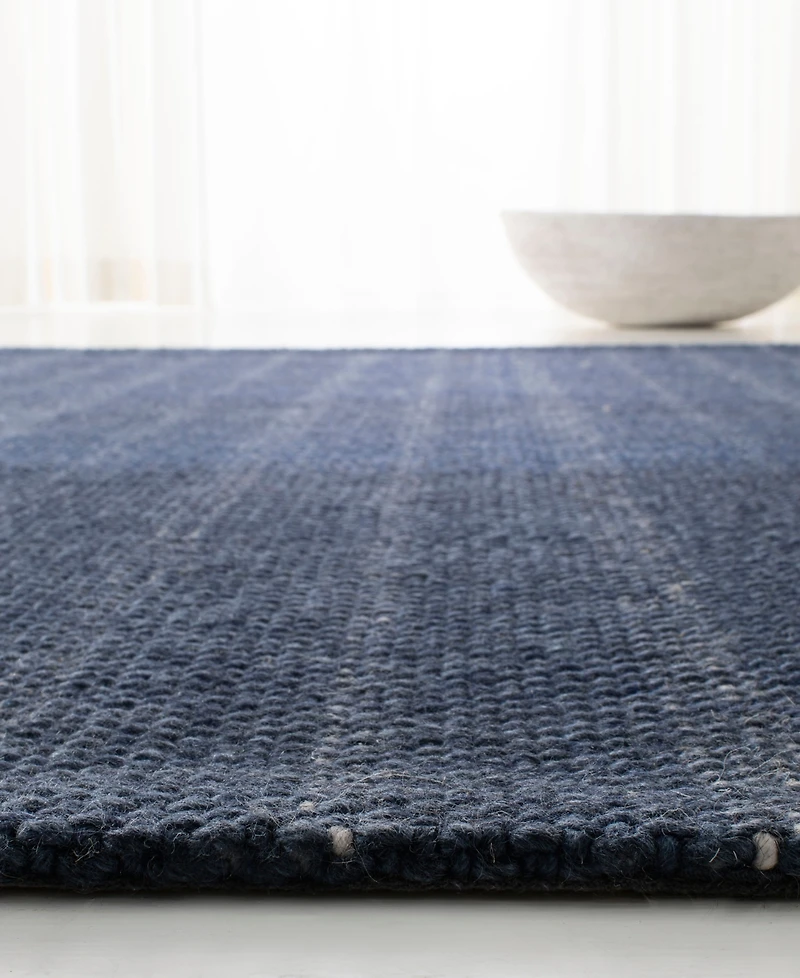Lauren Ralph Lauren Miles Stripe LRL6400D Navy 2'6" X 8' Runner Area Rug